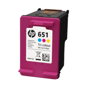 HP 651 TRI-COLOUR INK CARTRIDGE IA 5575/5645 Approx yield 300 pages C2P11AE