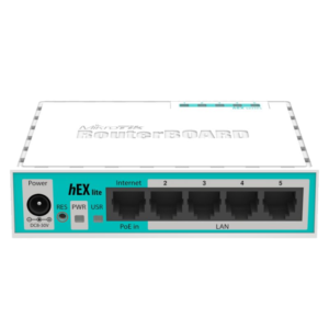 MikroTik RB-750r2 850MHz Desktop 5xFE SOHO Router  RB-HEXLITE