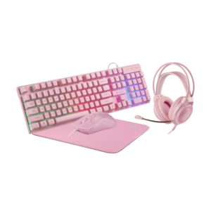VX Gaming Freya gaming 4-in-1 combo - Pink VX-233-PK
