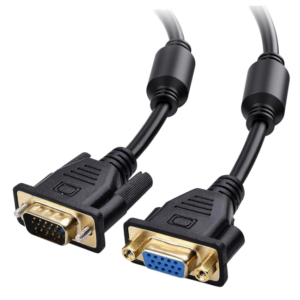 VGA Cable:  1.8m 15pin Male to Female High Quality Cable