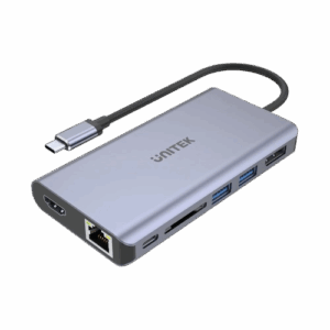 Unitek uHUB S7+ 7-in-1 USB-C Ethernet Hub with MST Dual Monitor D1056A HUB-USB3.1-TYPE-C