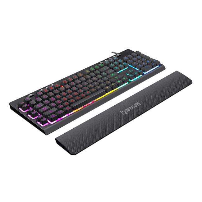 Redragon K512 SHIVA Full-sized Membrane Keyboard White RD-K512RGB-1 - Image 2