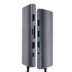 WINX CONNECT Max 11-in-1 Type-C  Hub | 1x 4K30Hz HDMI | 1x VGA | 1x Audio | 3x USB3.0 | 1x USB2.0 WX-HB112