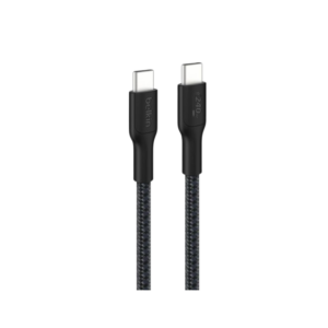 Belkin 3m BoostCharge Pro USB-C to USB-C 240W Braided Cable Black CAB025HQ3MBK