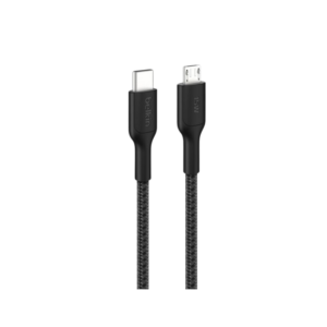 Belkin 1m BoostCharge Pro 15W USB-C to Micro-USB Braided Cable Black CAB026HQ1MBK