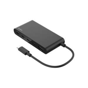 Belkin Mobile 5-Port USB-C Hub with 4K HDMI Display Multiport Adapter Black AVC021HQBK