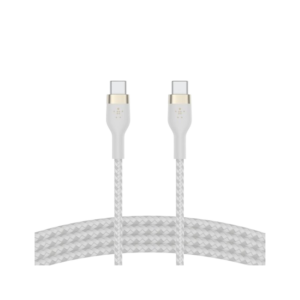 Belkin - BoostCharge Pro Flex - USB-C to USB-C Cable 60Watt - White CAB011BT1MWH