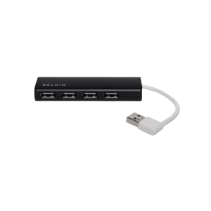 Belkin 4-Port Ultra-Slim Travel Hub Black F4U042BT