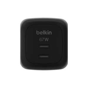 Belkin 67W Universal Indoor AC Fast Charging Wall Charger Black WCH020kqBK