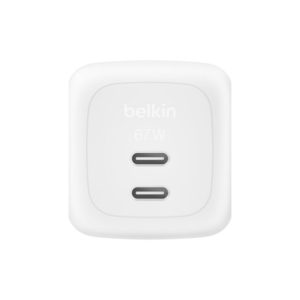 Belkin BoostCharge Pro 67W Dual Type-C GaN Charger White WCH020KQWH