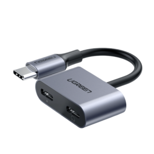 UGREEN USB Type-C Dual Audio and Charging Adapter (15W PD, 2-in-1 Splitter) CM232-60165