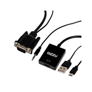 Gizzu 1080P VGA to HDMI Adapter with Audio GAPVHA